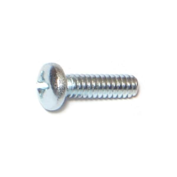 Midwest Fastener #6-32 x 1/2 in Phillips Pan Machine Screw, Zinc Plated Steel, 100 PK 07316 - main